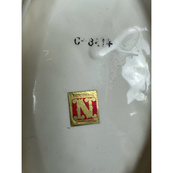 Vintage Napcoware Japan Single White Red Poinsettia Christmas Candy Dish - Picture 8 of 8